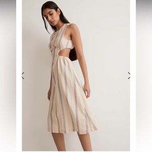 NWT Madewell Cutout Midi Dress